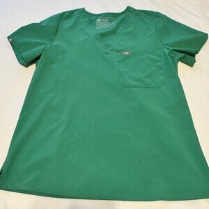 *Limited Run* Figs Safety Green Catarina Scrub Top Women Sz Medium - NWOT